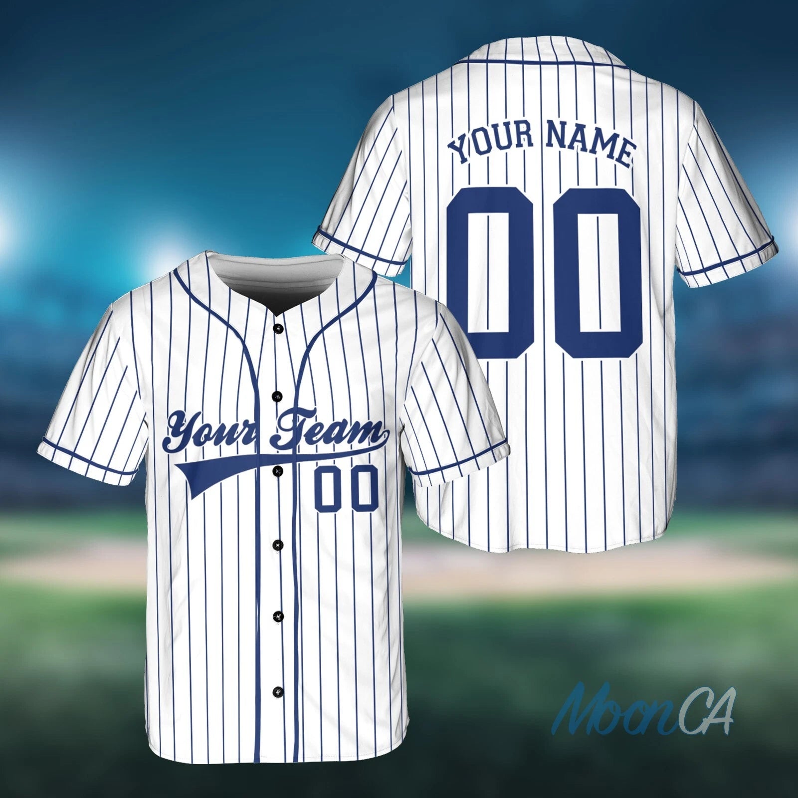 Personalized Name Team Custom Stripe Line Color Baseball Jersey For Baseball Fan
