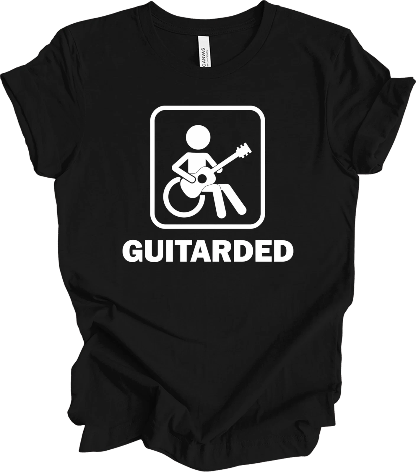 Funny Guitar Humor Design - Guitarded Joke, Music Lover Gift Idea T-shirt