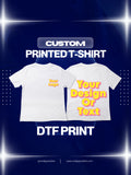 Custom Retro Logo T-Shirt Chest Pocket Style & Back | Your text logo and photos