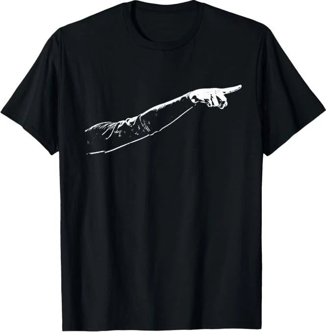 Hand Pointing Meme Funny Basketball T-Shirt