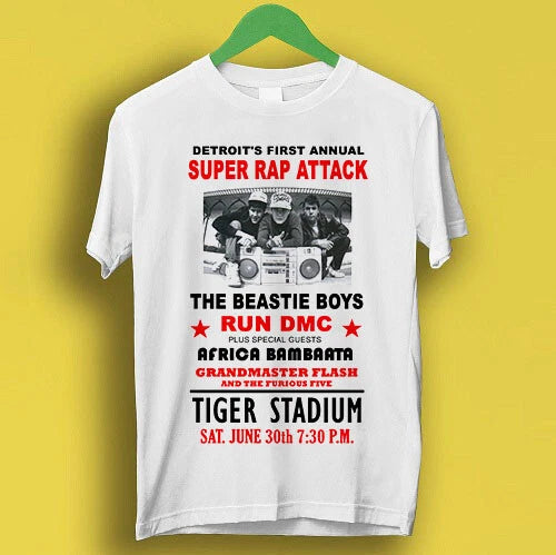 Detroit Super Rap Attack Poster Retro Cool Gift Tee  T Shirt P1287