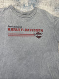 Harley-Davidson Gray T Shirt Mens XL Y2K 90s Grunge USA Made Vintage Style