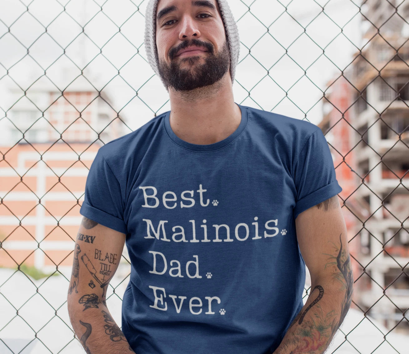 Malinois Dad Shirt Gift TShirt Best Belgian Malinois Dog Father Ever T-Shirt Men