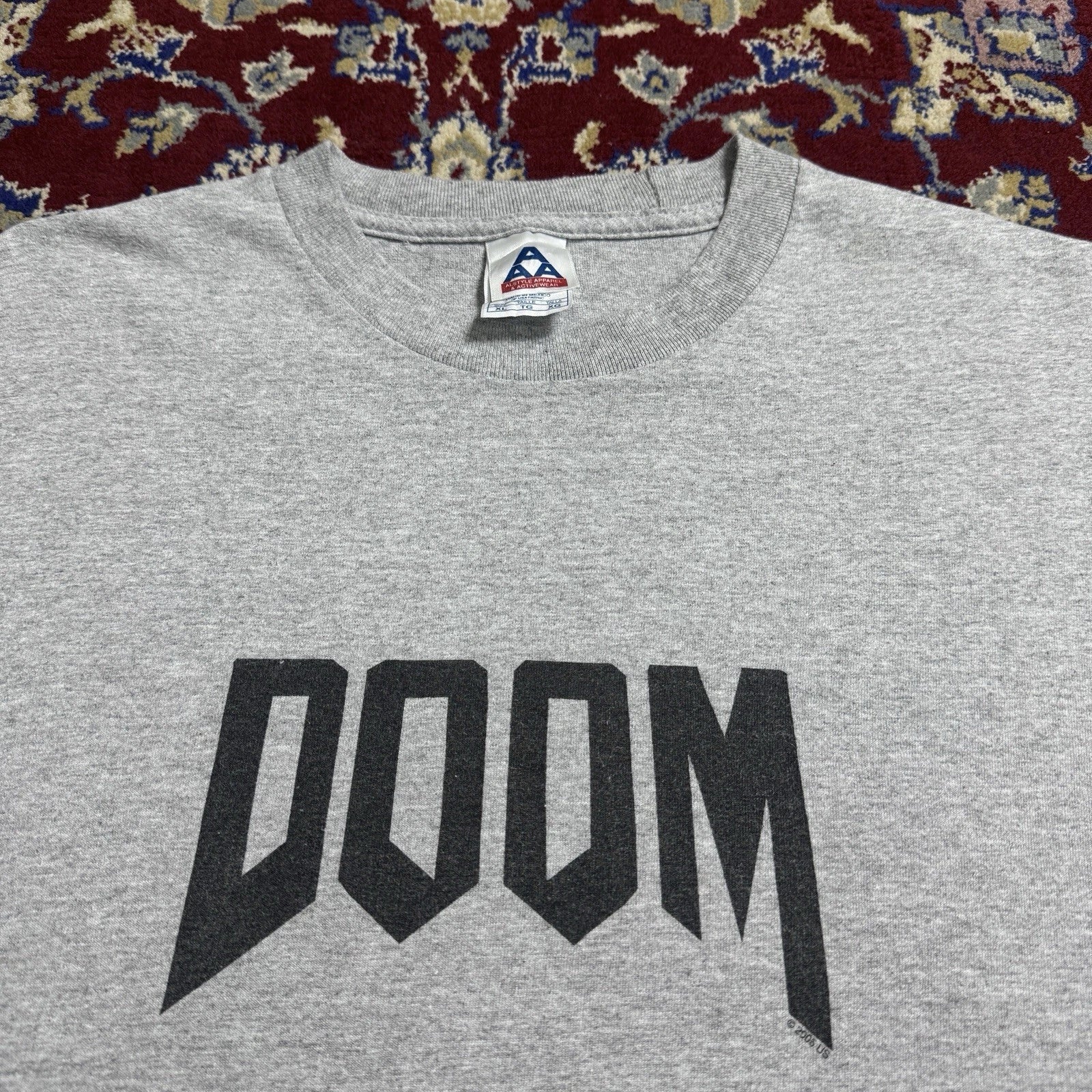 Vintage 2000s DOOM Id Software Promo Video Game Movie Tee T-shirts