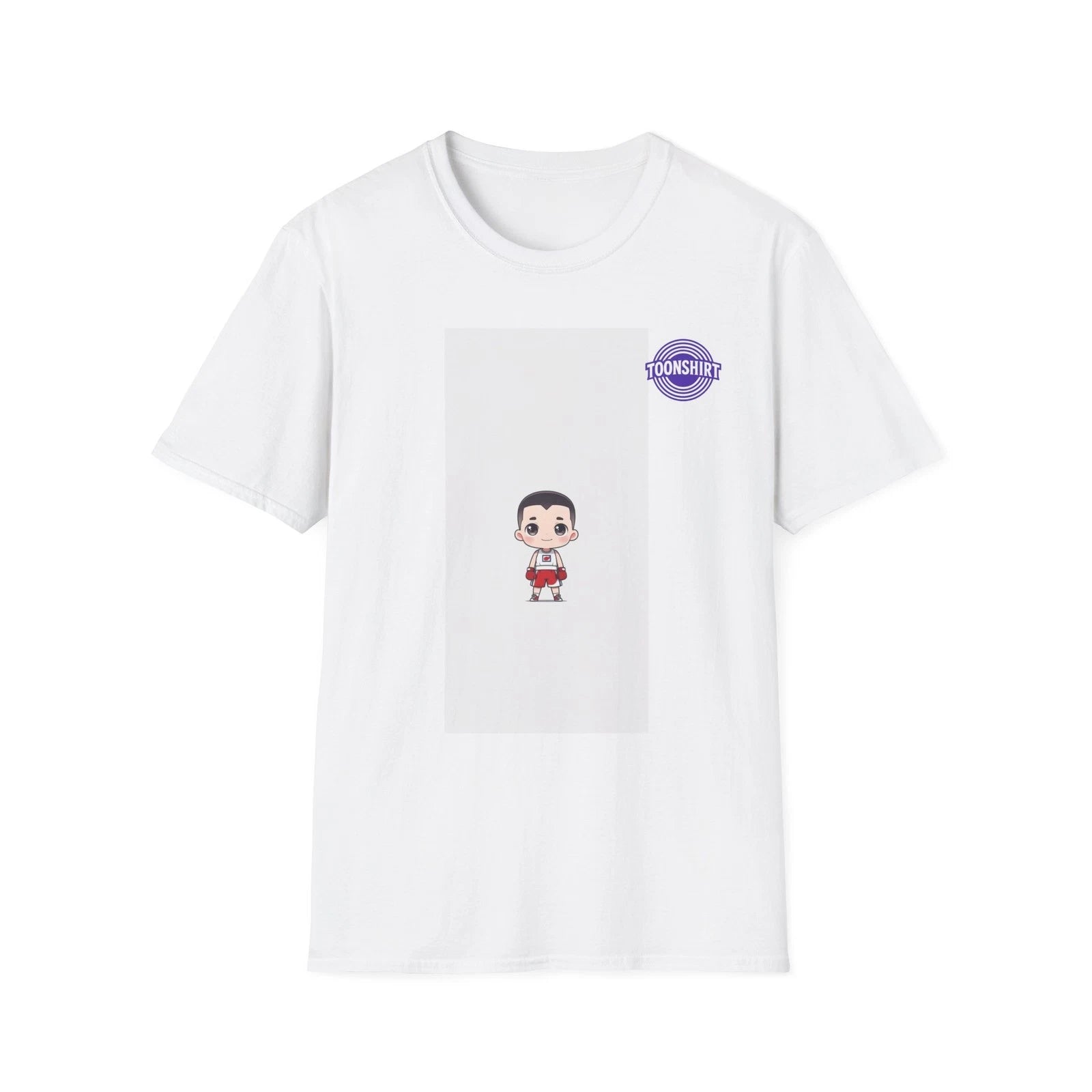 Cute Boxer Cartoon Graphic T-Shirt