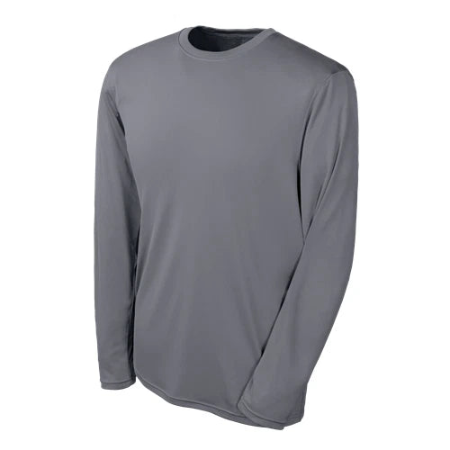 Champion Tactical TAC26 Men's Long Sleeve Double Dry T-Shirt, Stone Gray, Small