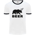 Beer Bear Funny Animal Alcohol Mens Ringer T-Shirt