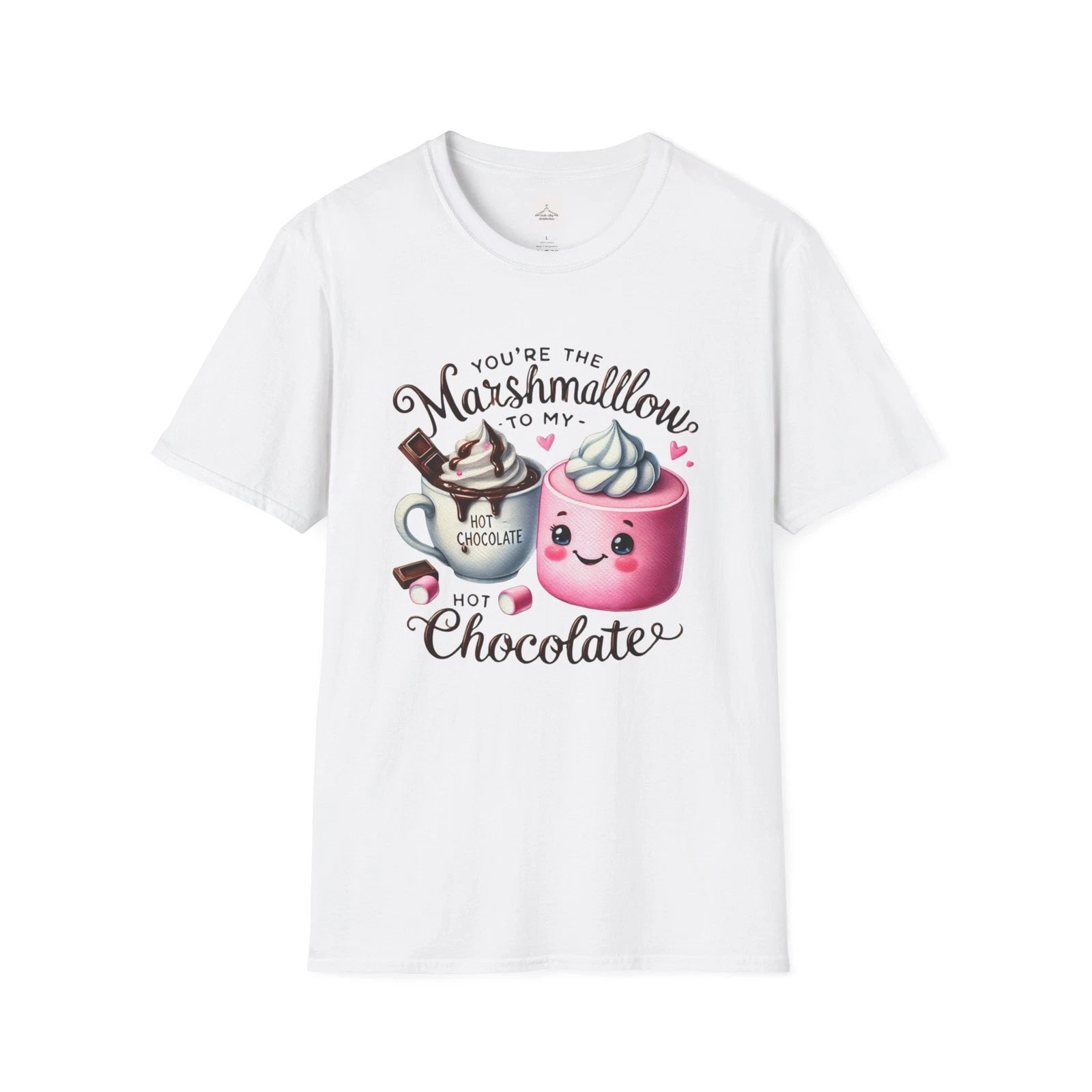 Cute Hot Chocolate T-Shirt, Valentine's Gift, Winter Apparel, Foodie Tee, [...]