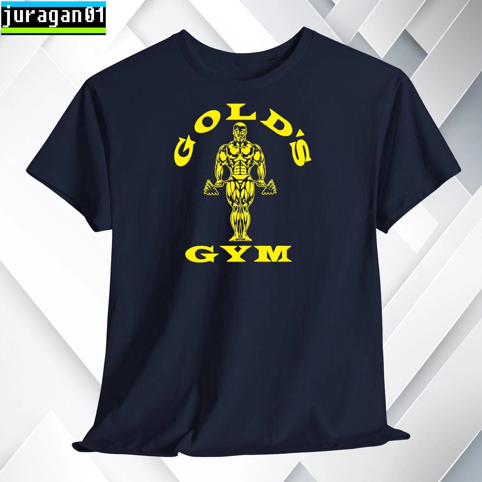Gold's Fitness Gym T-Shirt Logo Black/Gray/Blue/Red/White S to 5XL Made in USA