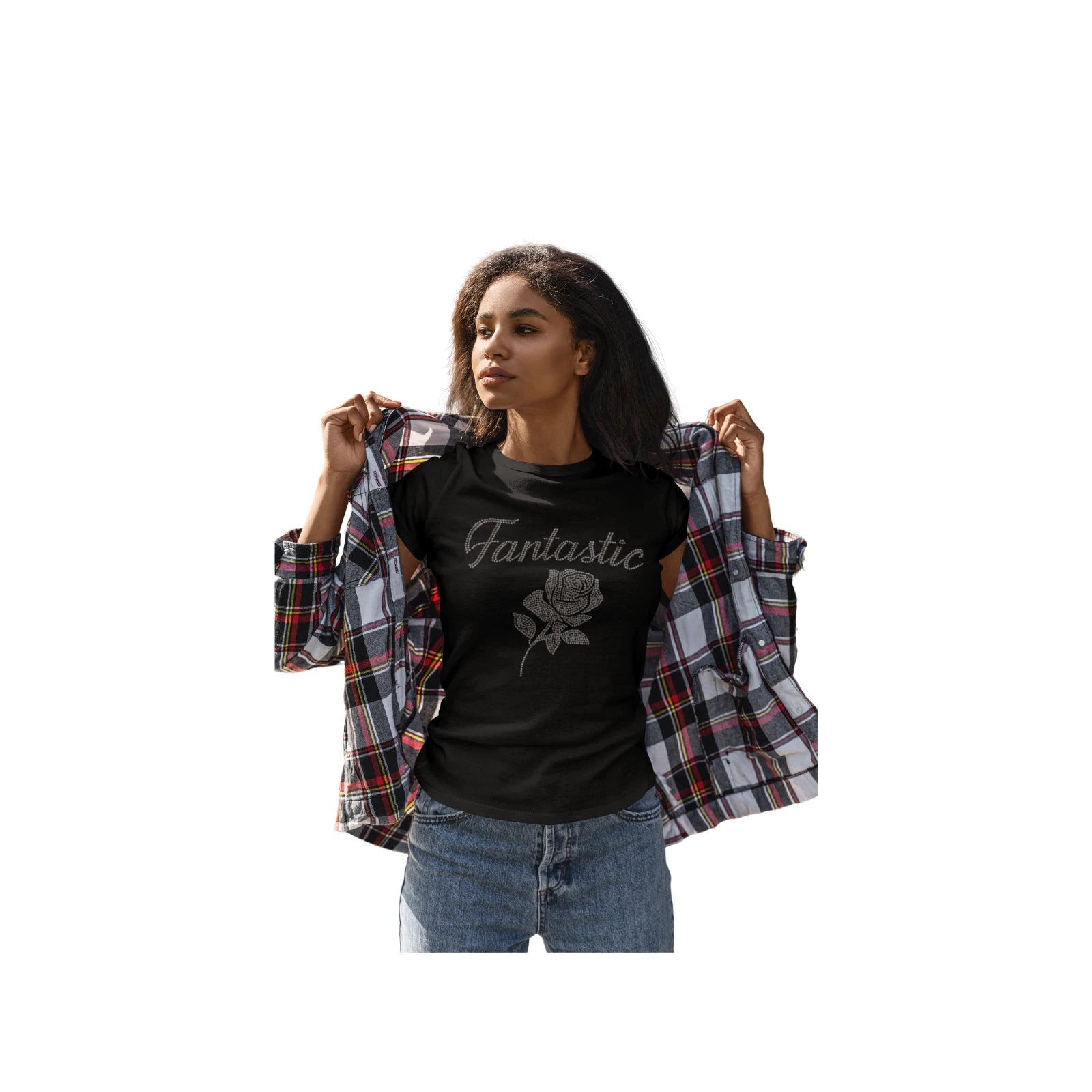 Fantastic Rose Graphic Tee, Urban Streetwear T-Shirt, Retro-Inspired Bold Design