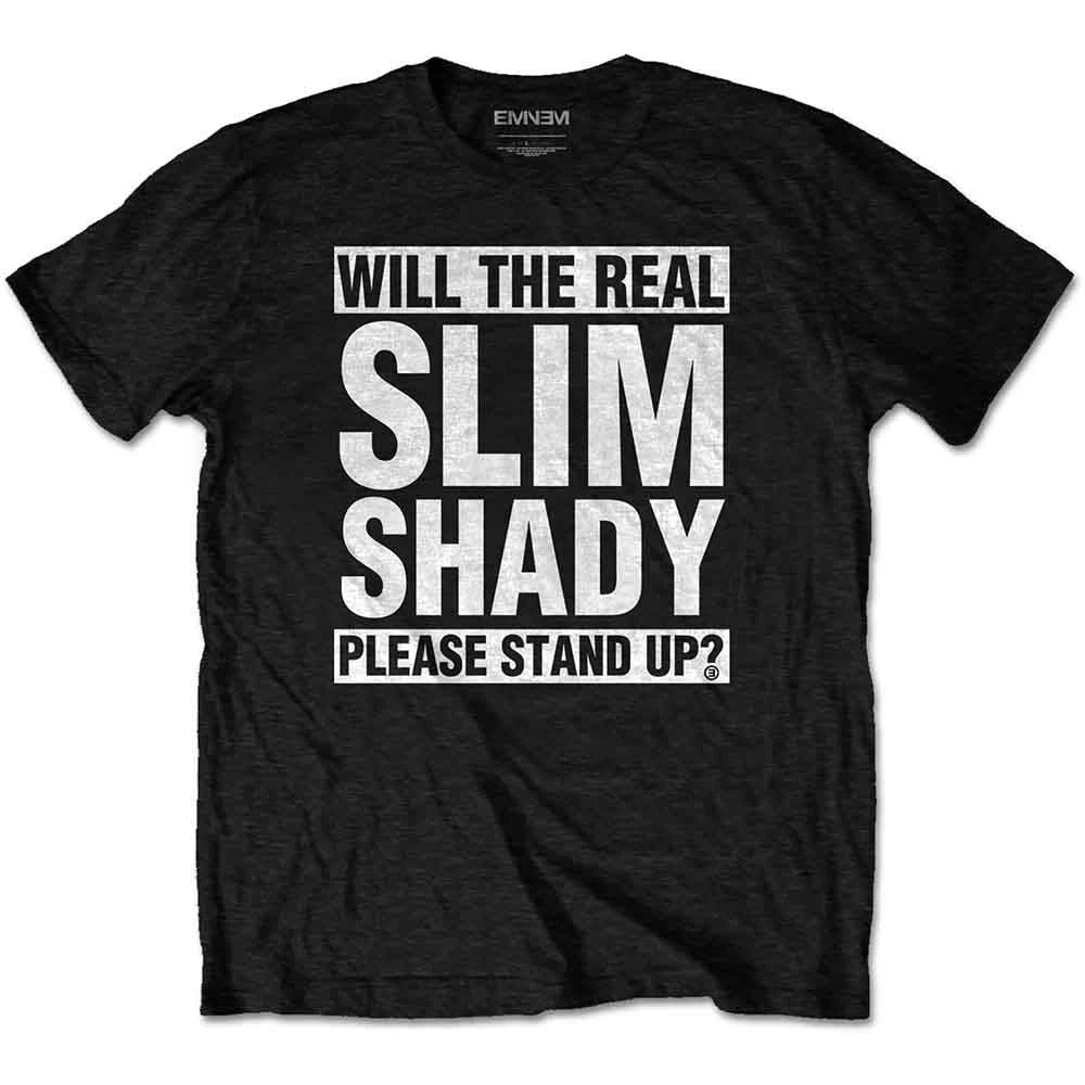 Eminem Unisex T-Shirt The Real Slim Shady Black (S)