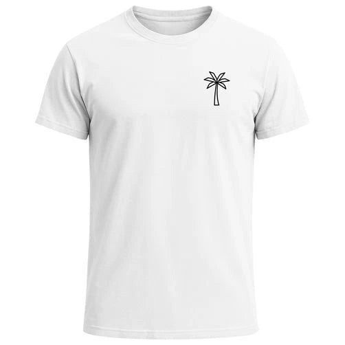 Men's T-Shirt Palm Tree Print Logo Print Summer Fashion Print Shirt Cotton
