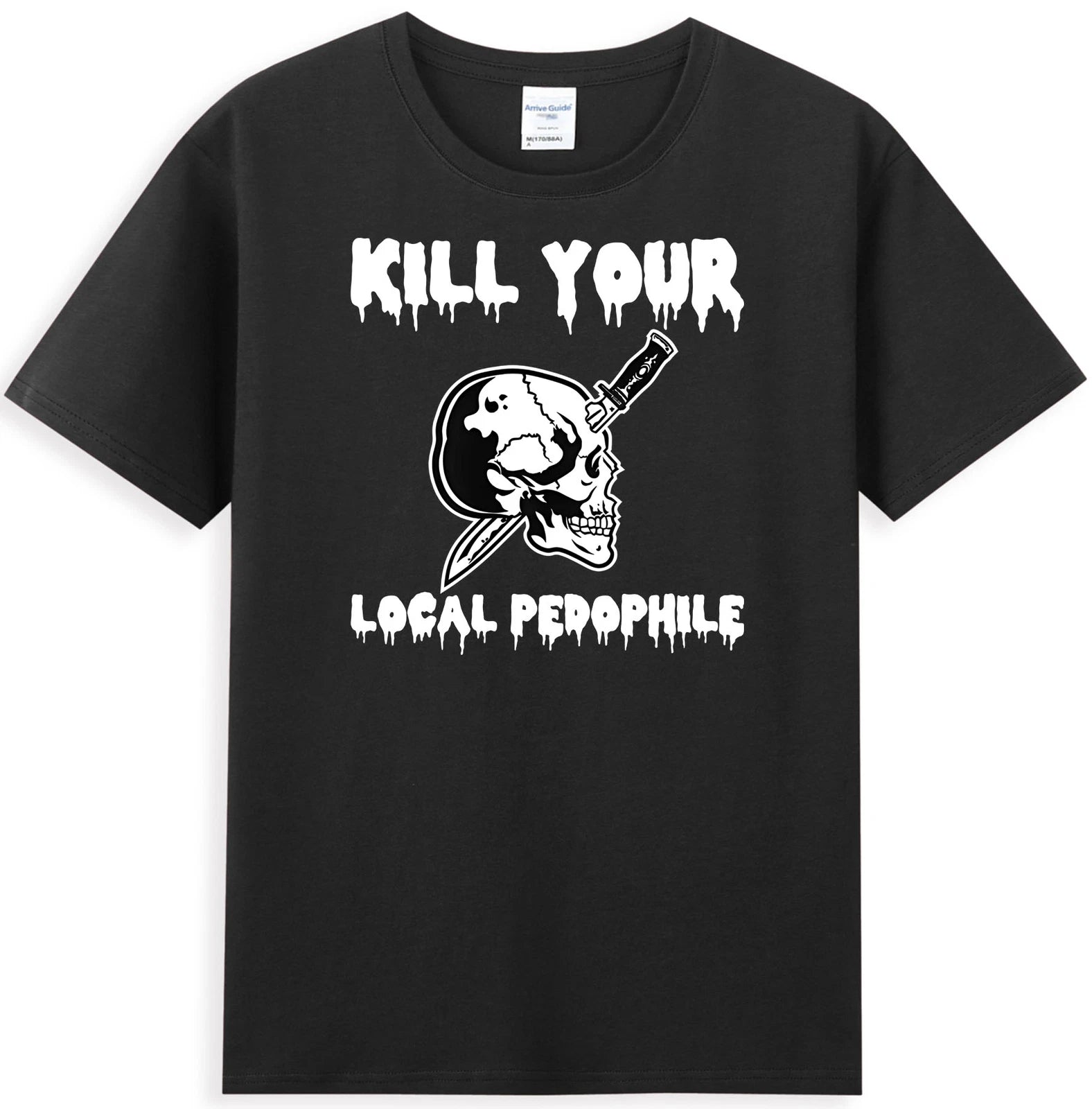 Kill Your Local Pedophile Funny Saying Quote Joke Skull Men's T-Shirt T-shirt