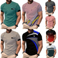 Casual Wear Men's 3D Patterned T-Shirt Polyester Short Sleeve for Daily Comfort