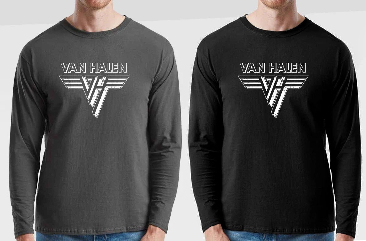 Van Halen black or Light Graphite T-Shirt 100% cotton - Punk Rock - Punk Pop Tee