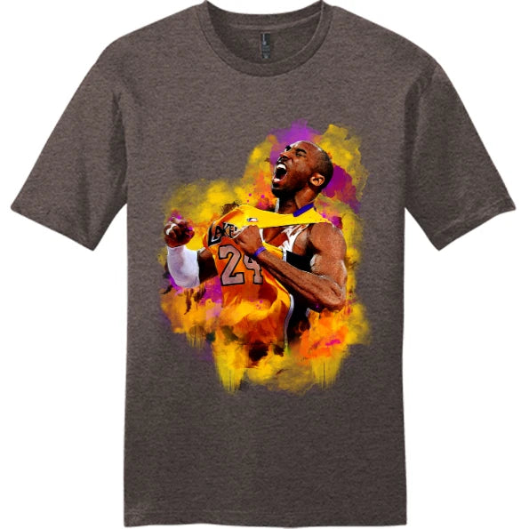 NEW Art Society LA LEGEND WATERCOLOR Tee Shirt HEATHER BROWN SM-4XLARGE MADE USA