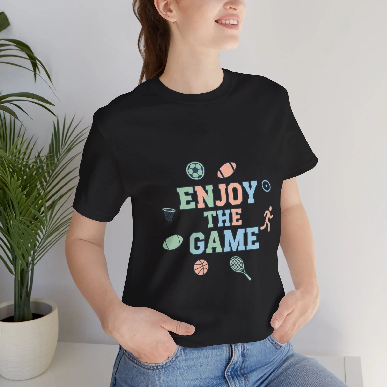 Enjoy the Game Tee | Team-Neutral Athletic, Minimalist Sports Vibes