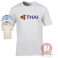 Thai Air logo t-shirt vacation classic air travel airline airport tee