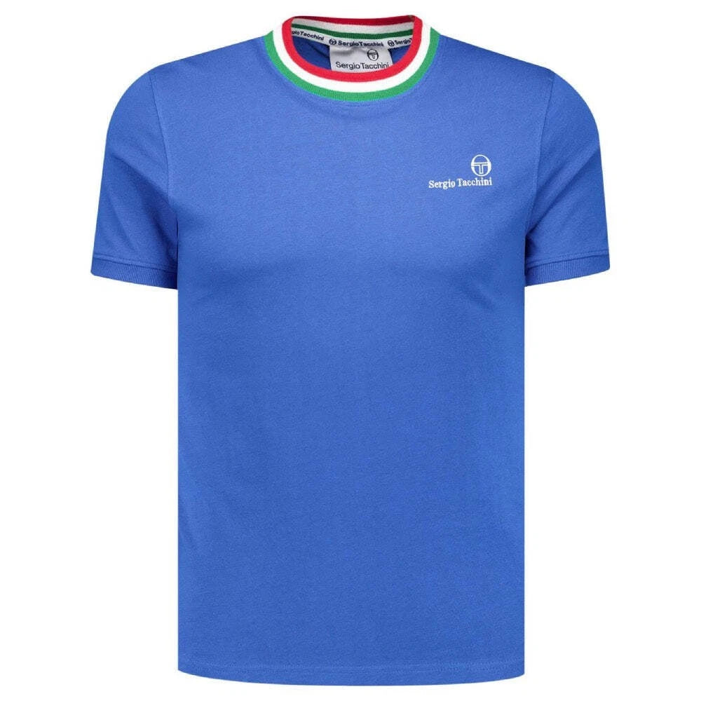 Sergio Tacchini Rainer FC T-Shirt Strong Blue / Fern Green / Adenaline Rush