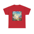 Studio Ghibli Style City Landscape Graphic Print Unisex Heavy Cotton Tee Shirt
