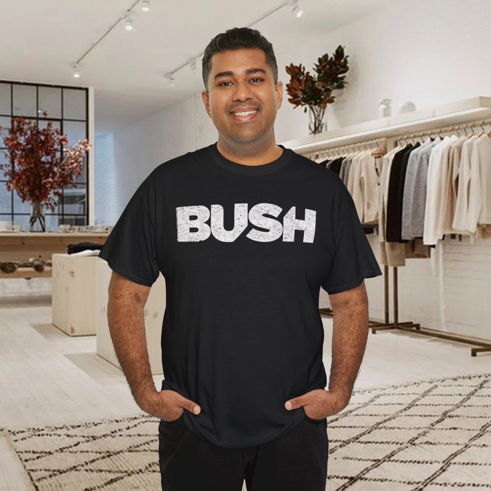 Bush Simple Smoke Adult T-Shirt