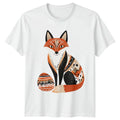 Boho Tribal Fox With Easter T-Shirt Folk Art Animal Easter Gift For Him And Her