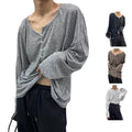 Basic Lightweight Tops Breathable Tops Lightweight Material Simple Design