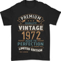 Premium Vintage 54th Birthday 1972 Mens T-Shirt 100% Cotton