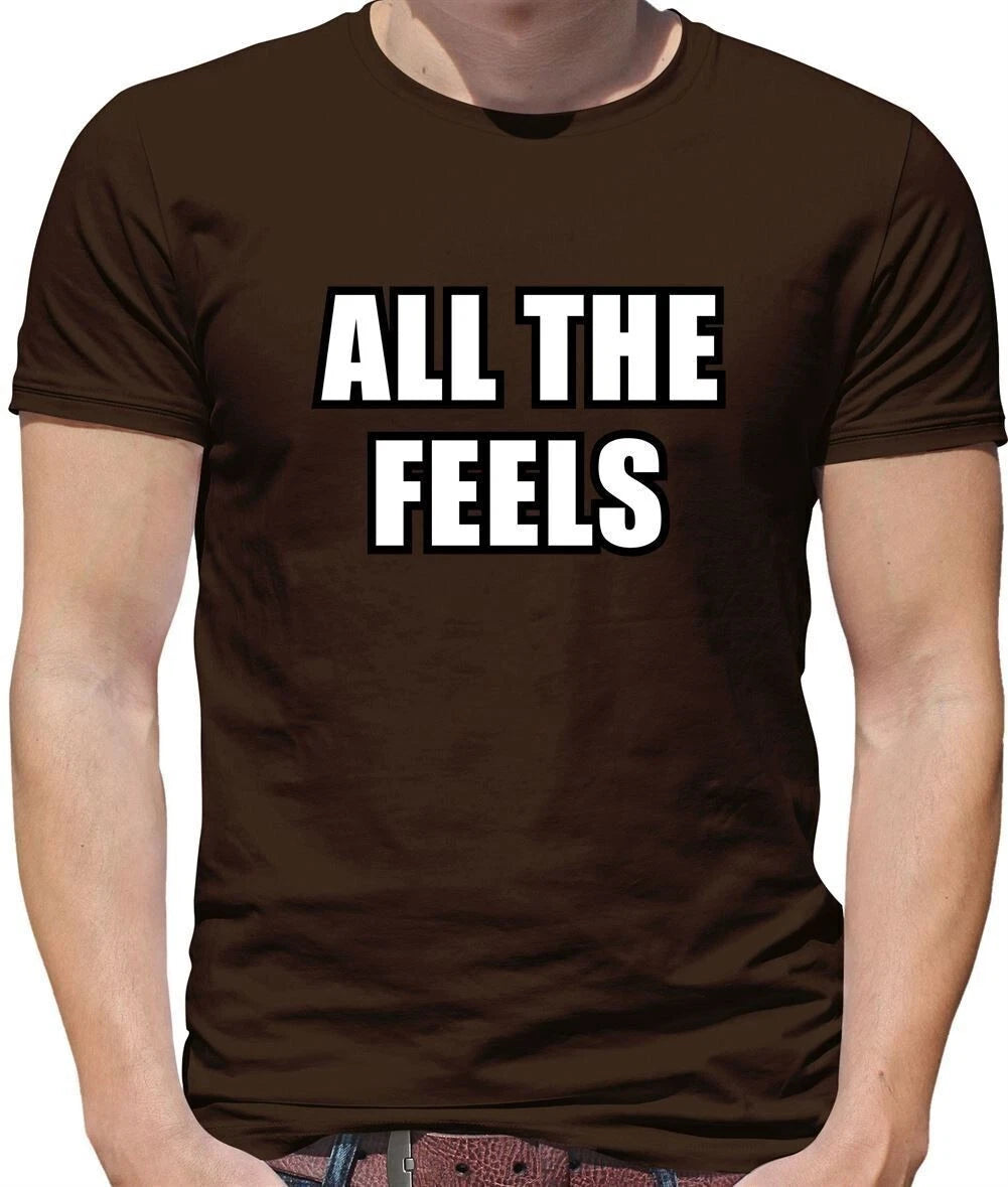 Tous Les Sentiments - T-Shirt Pour Hommes - Meme Drôle Slogan Émotions Mignon