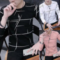 Streetwear Men T-Shirt Pullover Slim Fit Spring Clothing Summer Bottoming Shirt