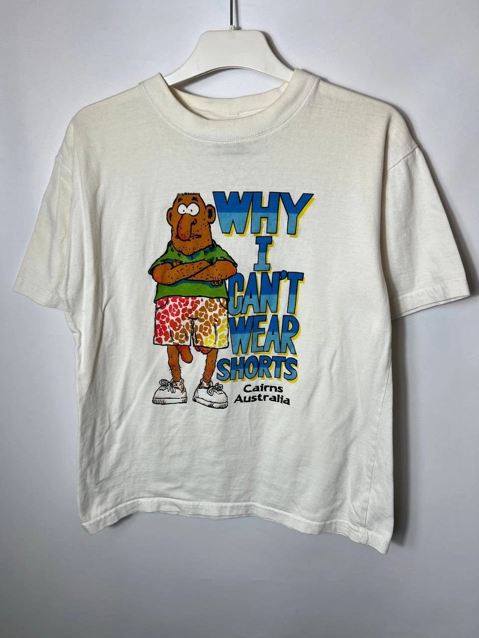 Vintage streetwear Humor Why I can't Wear Shorts Funny Tee