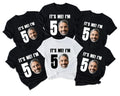 Personalised 50 Birthday Gift T-Shirt - Custom Face Funny Mom & Dad Gift Tee Top
