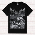 Mayhem "Dawn of The Black Hearts" T-Shirt. Only Death Is Real. True Black Metal.