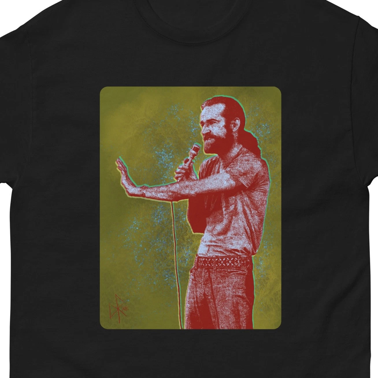 George Carlin - Classic T-shirt Graphic Tee Funny Cool Sketch Art