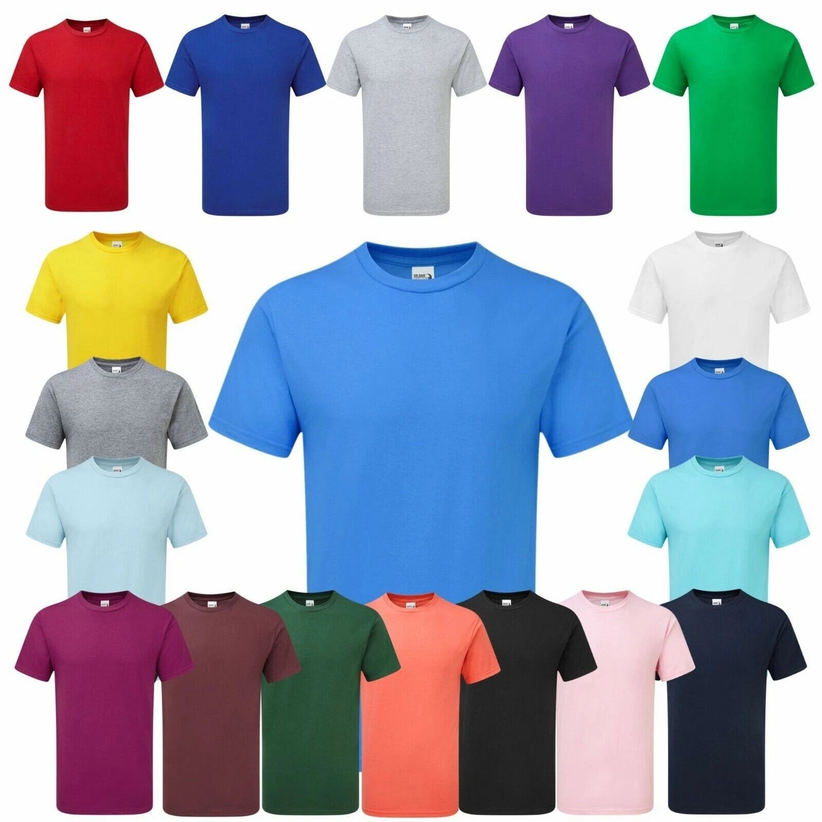 Gildan Plain Hammer Adult Ring Spun Cotton Short Sleeves T-Shirt H000 S-5XL