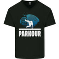 Parkour Italy Mens V-Neck Cotton T-Shirt