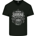 Premium Legend 33rd Birthday 1993 Mens V-Neck Cotton T-Shirt