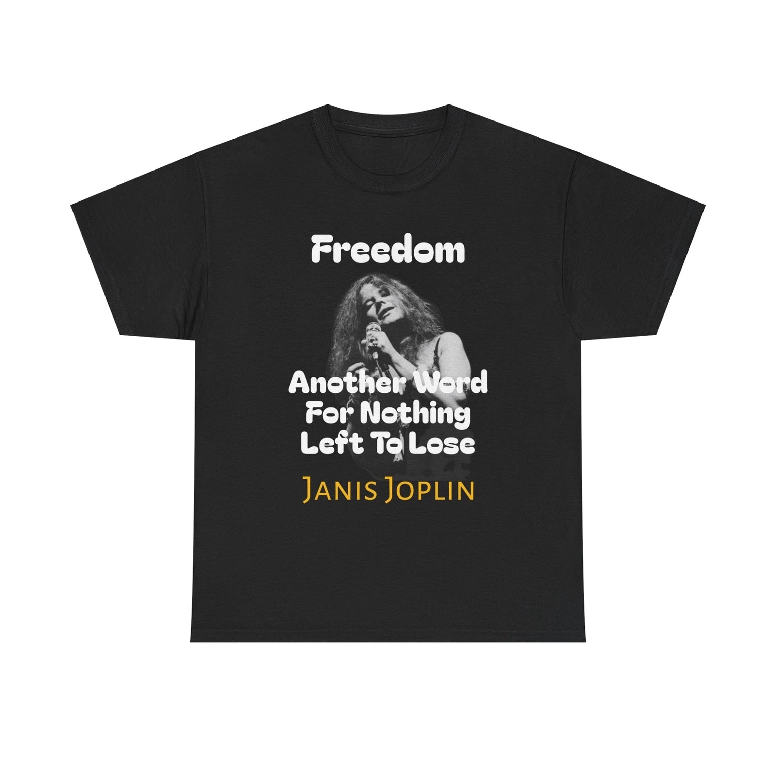 Janis Joplin Freedom Cotton Tee Shirt