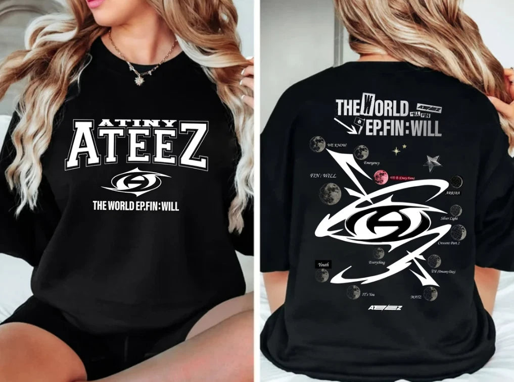 Ateez The World Ep.Fin Will Tracklist Sweatshirt, Ateez Will Shirt, Atiny Gift