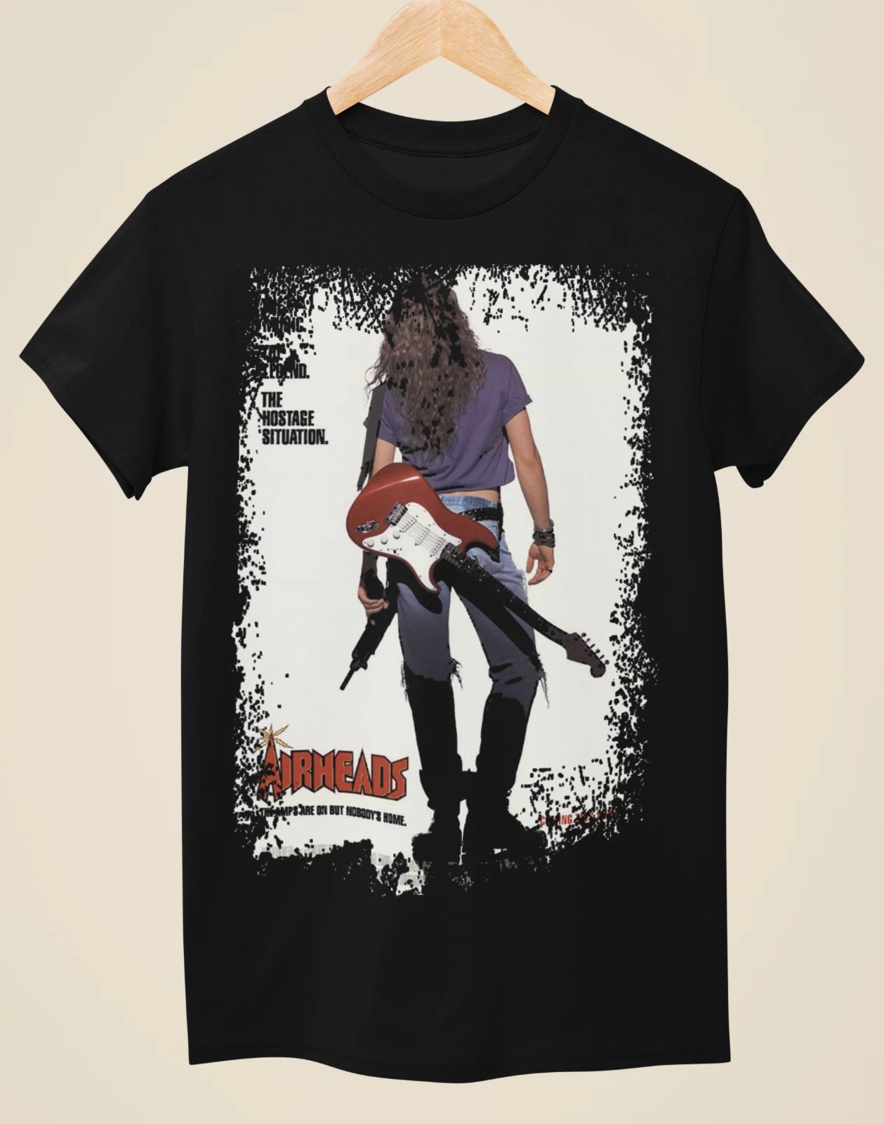 Airheads - Movie Poster Inspired Unisex Black T-Shirt