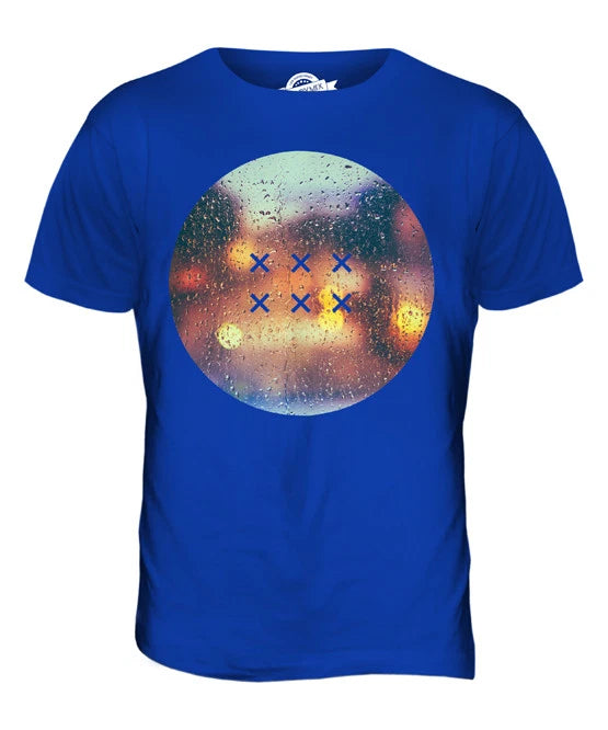 DROPS OF RAIN FASHION PRINT MENS T-SHIRT TEE TOP GIFT FESTIVAL TRENDY