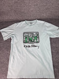 Uniqlo Keith Haring Shirt Adult Medium Green Kuyakusho Street Japan Crew Neck