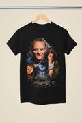 Inspired by 'Silence of the Lambs' Movie Theme Black Unisex T-Shirt (MO 45)