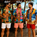 Funny Hawaiian T-Shirt, Custom Fake Abs Body 2026, Gift for People