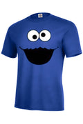 Cookie Monster T-shirt r.blue KIDS XS2-4-XL18-20 ADULT S-5XL LONG SLEEVE S-5XL