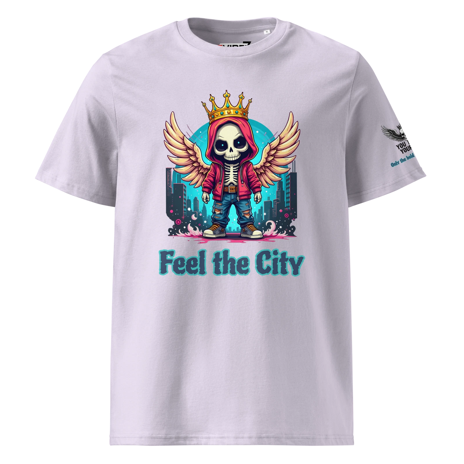 Unisex organic cotton t-shirt Feel The City 7Vibe7 Urban Streetwear Graffiti