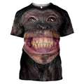 Animal Monkey Streetwear Casual Women Men T-Shirt 3D Print Short Sleeve Tee Tops