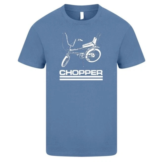 Chopper T Shirt Retro 1970s Cool Bicycle BMX Wheelie Racer Mountain Bike GT146