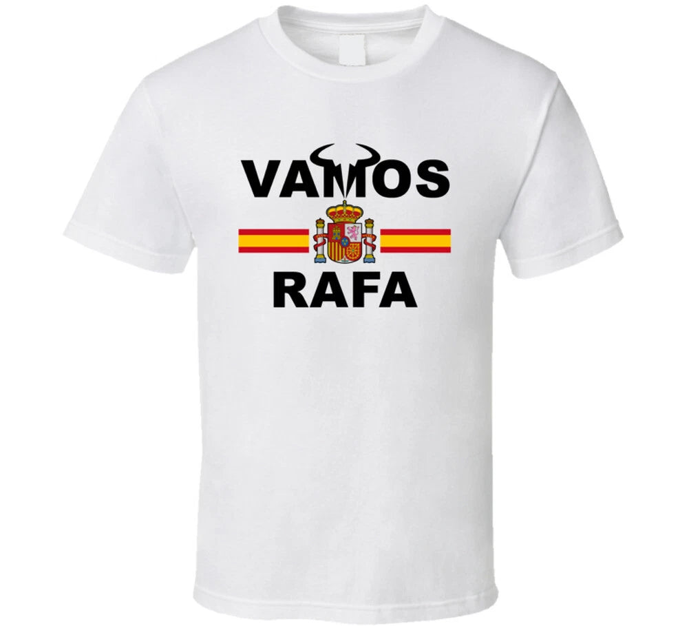 Rafael Nadal Vamos Rafa Spanish Flag Favorite Tennis Player Fan T Shirt