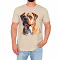 Stylish Dog Portrait Mens T-Shirt Polygonal Artwork Dog Funny Lover Gift